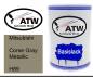 Preview: Mitsubishi, Corse Gray Metallic, H89: 500ml Lackdose, von ATW Autoteile West.